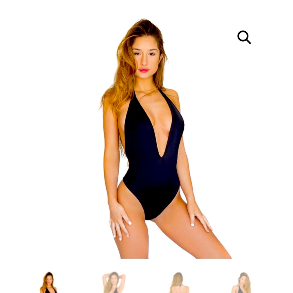 One piece thong bikini